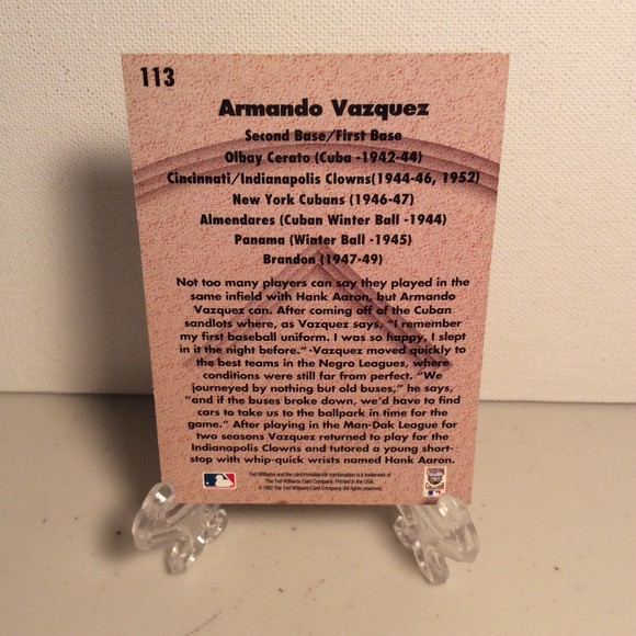 1993 Cooperstown Collection #113 Armando Vasquez signed card. - Picture 2 of 2